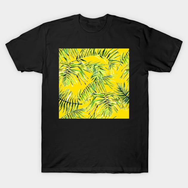 Seamless Watercolor tropic T-Shirt by Olga Berlet